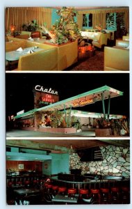 LOS ANGELES, CA California ~ CHALON RESTAURANT Neon~ c1950s Roadside Postcard
