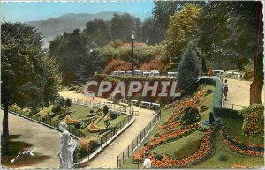 Modern Postcard Bagneres de Bigorre H P gardens of the Esplanade des Thermes