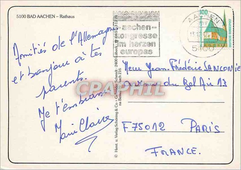 Modern Postcard Rathaus