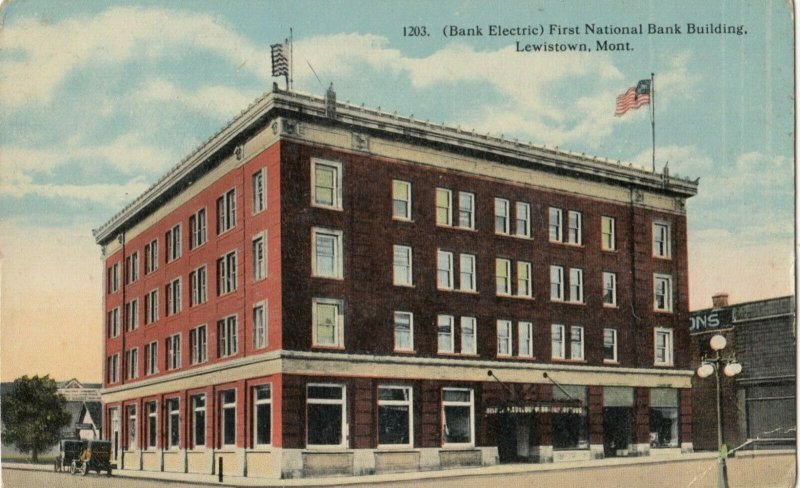 LEWISTOWN , Montana , 1900-10s ; First National Bank