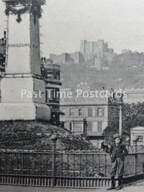 Kent DOVER The Dover Monument & GRAND HOTEL c1902 UB Undivided Back by H.N.& A.