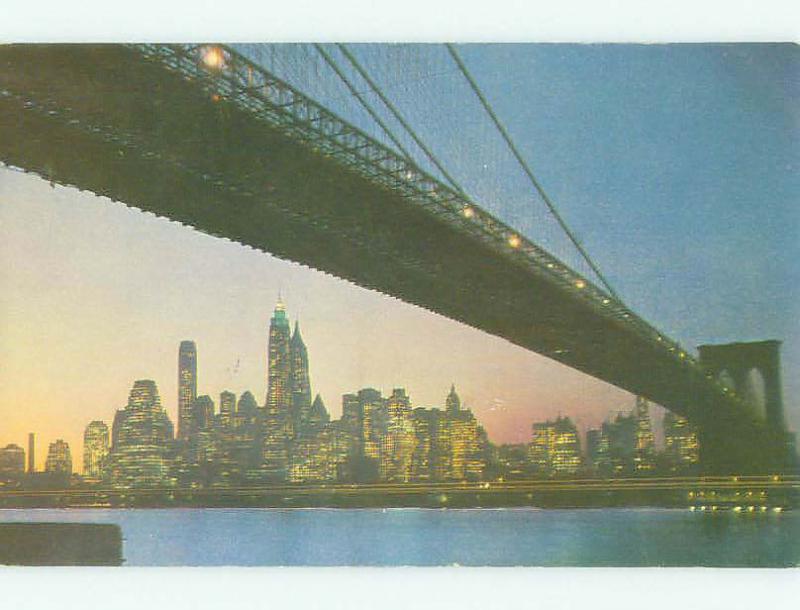 Pre-1980 BRIDGE SCENE Brooklyn & Manhattan - New York City NY HJ0631