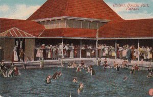 Postcard Bathers Douglas Park Chicago IL