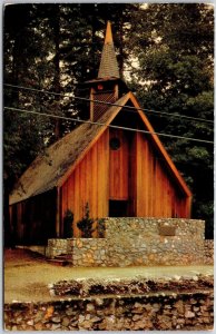 Mount Hermon Memorial Chapel California Redwood Santa Cruz California Postcard