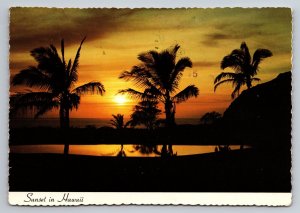 Sunset In Hawaii Makaha Inn & Country Club Oahu Hawaii Posted 1976