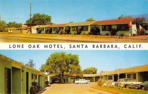 Santa Barbara California Lone Oak Motel Multiview Vintage Postcard K91583