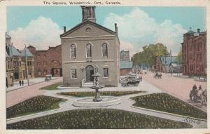 Fountain at the Square at Woodstock, Ontario, Canada - WB