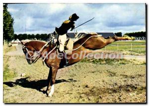 Postcard Modern Black Frame Saumur The croupade