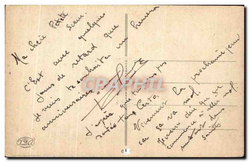 Old Postcard Fantasy Flowers