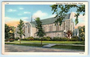 LA GRANGE, Illinois IL ~ EPISCOPAL CHURCH ca 1940s Cook County Postcard