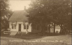 Southport Maine ME Bay View House Real Photo Vintage Postcard