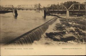 Waterville ME Taconic Falls & Bridge c1905 TUCK #0129 c1905 Postcard