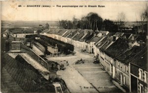 CPA SISSONNE Vue panoramique sur la Grande Roize (665907)