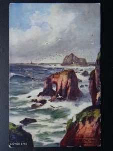 Cornwall LANDS END Howling Margin of The Main c1912 Postcard - Raphael Tuck 7062