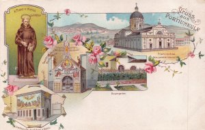 PORTIUNKULA UMBRIA ITALY~H FRANZ v ASSISI~1900s MULTI IMAGE POSTCARD