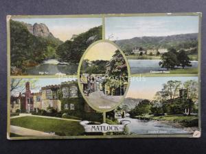 Derbyshire: Matlock 5 Image Multiview c1909 RP Postcard by Jackson & Sons