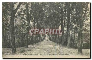 Old Postcard Bourg Evry small Convent Grandbourg Grande Allee