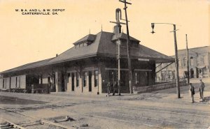 Cartersville Georgia W. & A. & L. & W. Depot, Divided Back Vintage PCU11001