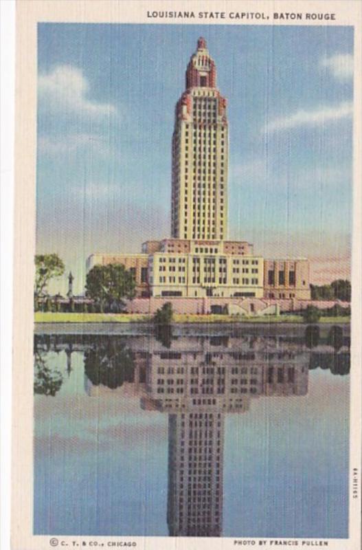 Louisiana Baton Rouge State Capitol Building Curteich