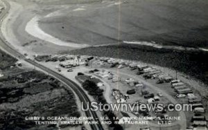 Real Photo, Libby's Oceanside Camp - York Harbor, Maine ME  