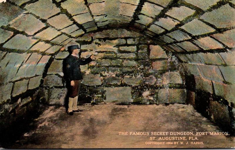 Florida St Augustine Fort Marion Secret Dungeon Curteich