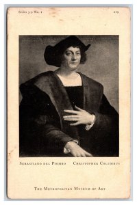Christopher Columbus Painting By Piombo Metropolitan Museum of Art Postcard W2