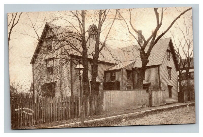 Vintage 1900's Photo Postcard House of the Seven Gables Salem Massachusetts