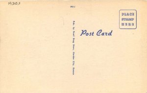 Postcard Kansas Garden City Hotel Warren autos Coca Cola Pearl Drug 23-8961