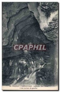Old Postcard Dauphine Sassenage Interior of the water exiting the Pit tanks