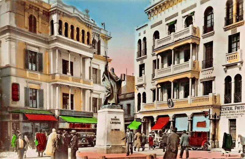 TUNIS TUNISIA AFRICA~PLACE LAVIGERIE~1930s PHOTO POSTCARD