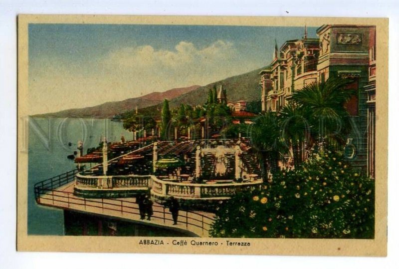 497096 Croatia Opatija Abbazia Cafe Kvarner Vintage postcard