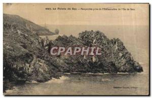 Old Postcard The Pointe du Raz Perspective Taking the & # & # 39embarcadere o...