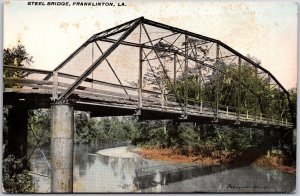 Steel Bridge Franklinton Louisiana LA Postcard
