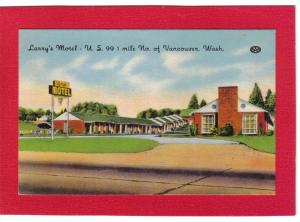 Larry's Motel U.S. 99 Vancouver Washington Postcard