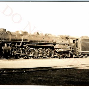 1938 Bensenville, ILL Milwaukee Road 209 Locomotive RPPC Photo CMStP Railway A49