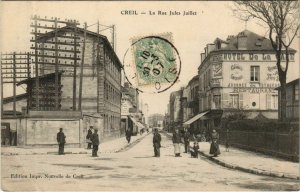 CPA creil la rue jules july (1207564) 