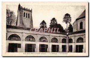 Le Bec Hellouin - L & # 39Abbaye - The Cloister - Old Postcard