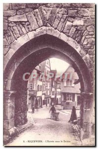 Old Postcard Riquewihr L'Entree under the Dolder