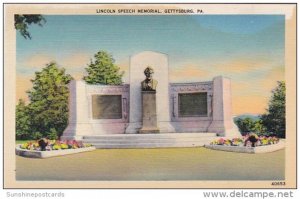 Lincoln Speech Memorial Gettysburg Pennsylvania