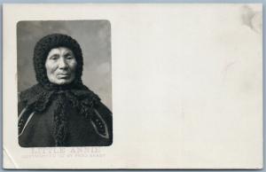 AMERICAN INDIAN LITTLE ANNIE ANTIQUE REAL PHOTO RPPC COPYRIGHT 1907 FERN BRADY