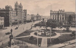 Postcard Gordon and Eight Hours Monuments and Grand Hotel  Melbourne Australia