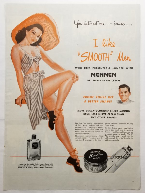 Bathing Beauties Mennen Shave 2 LIFE Ads 1946