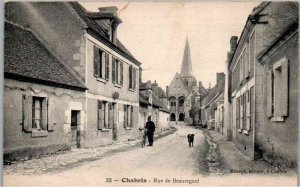 Chambris, France - Rue de Beauregard - Beauregard Street - Man with Dog - c1910