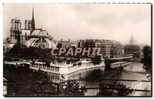 Old Postcard Paris And Its Wonders the & # 39Ile of Cite d & # 39amont Notre ...