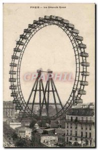 Paris Old Postcard The Ferris wheel