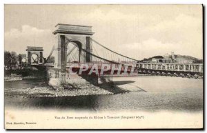 Old Postcard View of Suspension Port du Rhone Tarascon