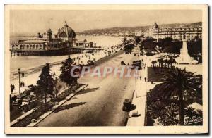 Old Postcard Cote d & # 39Azur Artistic Nice Promenade Des Anglais