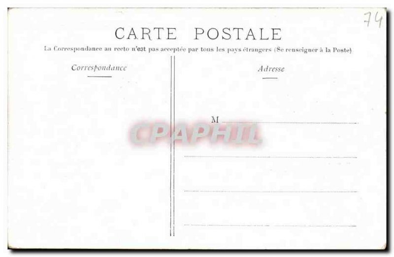 Old Postcard Evian les Bains Boat Quay