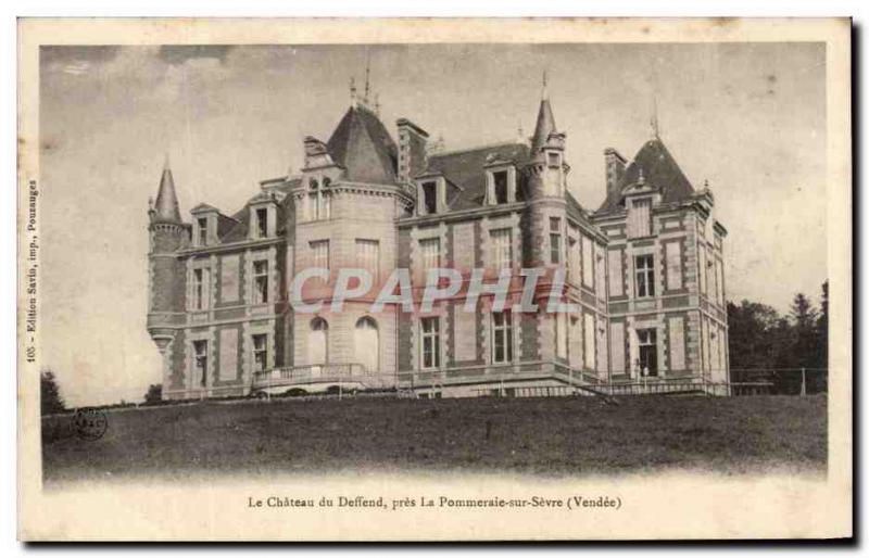 Old Postcard The Chateau du Pres Deffend La Pommeraie Sur Sevre