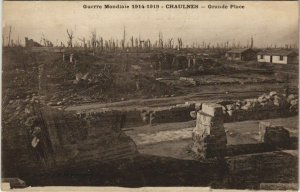 CPA Guerre CHAULNES Grande Place (19123)